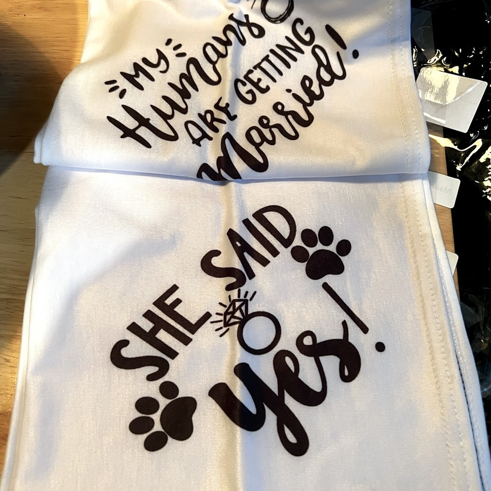 Dog Wedding Bandanas